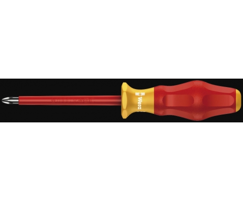Изолированная крестовая отвертка Kraftform Comfort Wera 1162 i PH VDE, PH 4 / 200 мм, WE-031606
