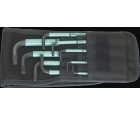 Набор Г-образных ключей, дюймовых, Wera 950 SPKL/9 SZ BlackLaser WE-022528
