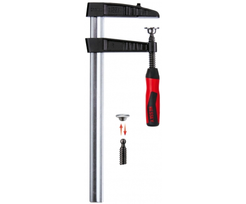 Струбцина TGK Bessey из ковкого чугуна с двухкомпонентной рукояткой из пластика BE-TGK250-2K