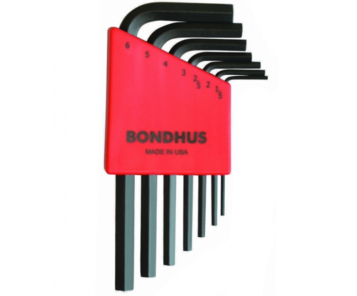Набор штифтовых ключей HEX Bondhus 12292 коротких 7 предметов