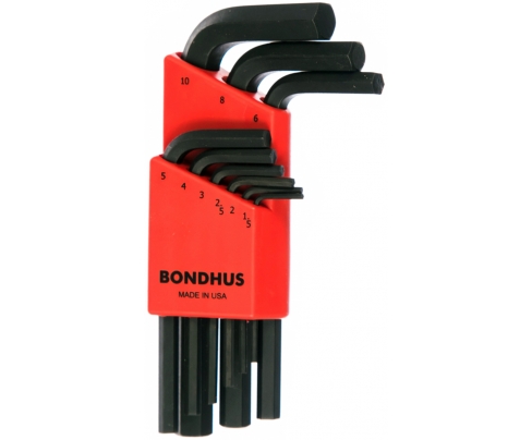 Набор штифтовых ключей HEX Bondhus 12299 коротких 9 предметов