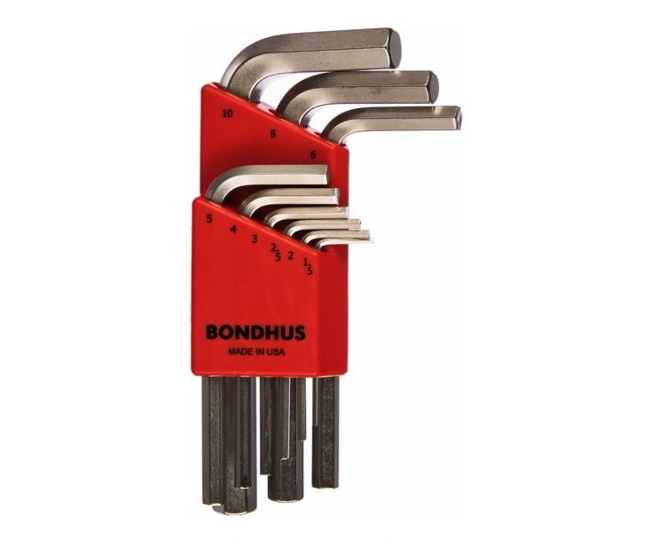 Набор штифтовых ключей HEX Bondhus 16299 коротких 9 предметов