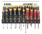 Набор отверток SL PH PZ TORX Felo Ergonic с отвертками VDE на стальной стойке 17 предметов 40091743