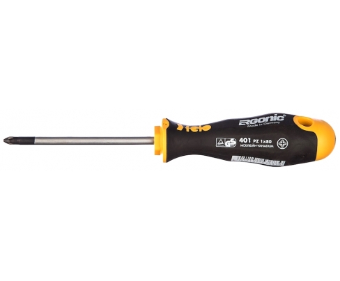 Отвертка крестовая Pozidriv Felo Ergonic PZ1 x 80 40110210