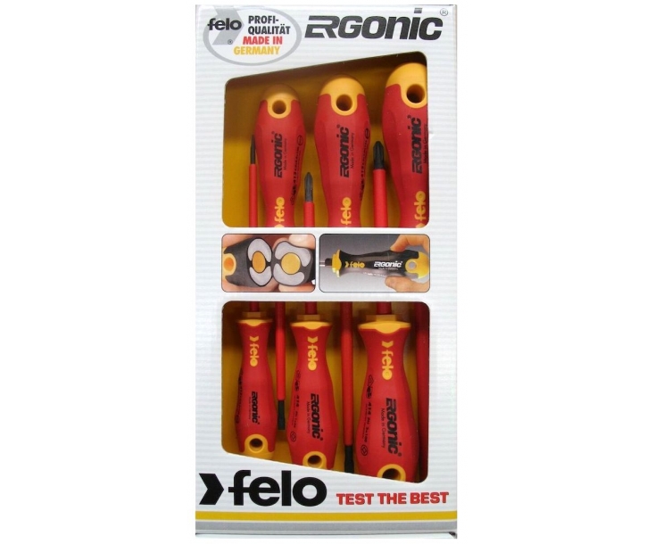 Набор отверток SL PH Felo Ergonic VDE 6 предметов 41396198