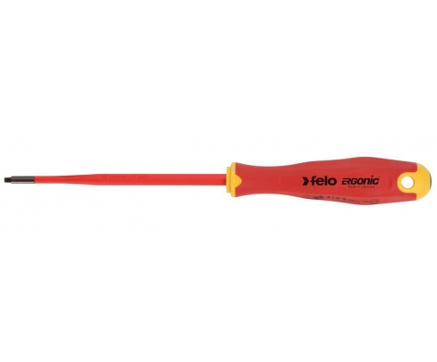 Отвертка Robertson с квадратом диэлектрическая Felo Ergonic E-Slim серия 400 SQ1x100 41919090