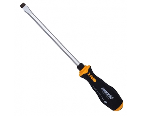 Отвертка Felo Ergonic серия 450 9,0x150 ударная шлицевая 45009040 с шестигранным жалом под ключ