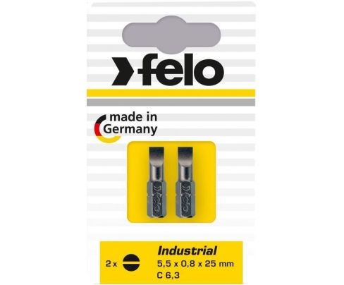 Набор шлицевых бит Felo 5.5х0.8х25 2 предмета 02051036
