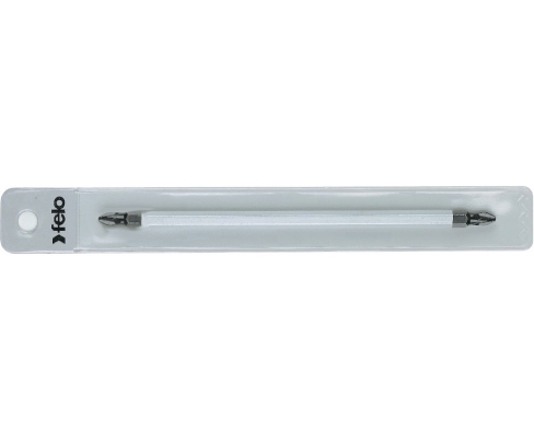 Бита крестовая двусторонняя Phillips Felo Industrial серия 062 PH2 / PH3 06202304 в блистере