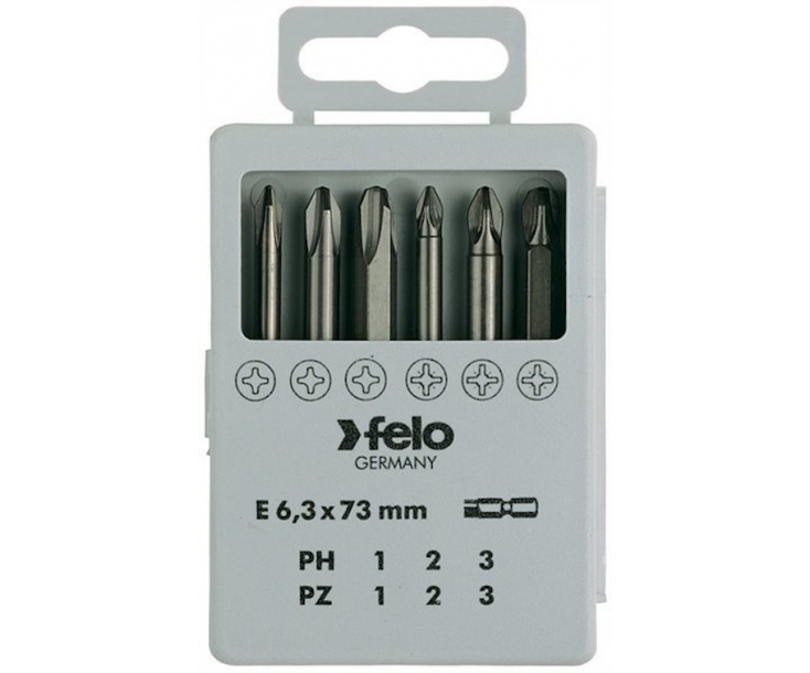 Набор Felo с битами PH PZ 6 предметов 03291716