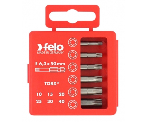 Набор Felo с битами TORX 6 предметов 03691516