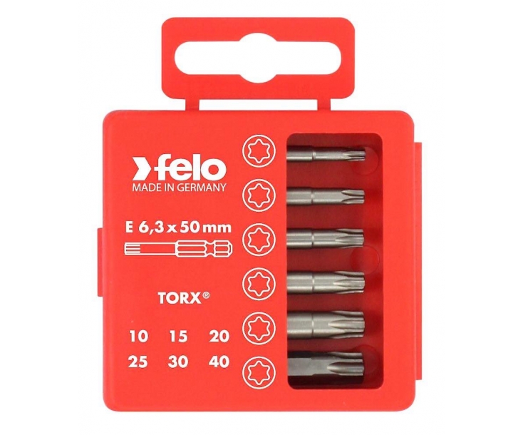 Набор Felo с битами TORX 6 предметов 03691516
