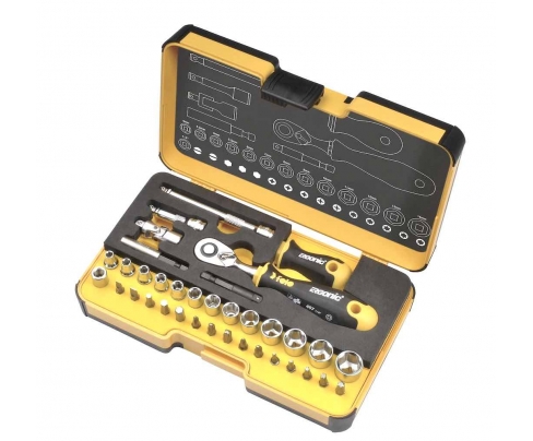 Набор бит SL HEX Nut HEX PH PZ TХ SQ Felo с трещоткой 36 предметов 05783616