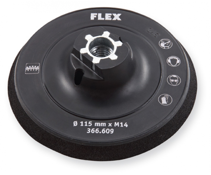 Тарельчатый шлифовальный круг с креплением "липучка" 115 мм Flex 366609 Bowl