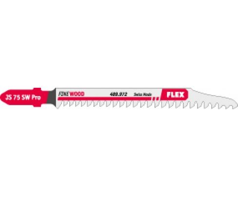 Пилка по дереву для лобзика 75 мм Flex JS 75 SW Pro VE 5 489972 5 шт.