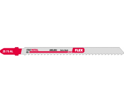 Пилка по алюминию для лобзика 75 мм Flex JS 75 AL VE5 490091 5 шт.