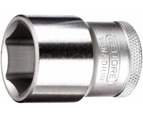 Головка торцовая метрическая шестигранная 1/2" 19 13 HEX Nut 13 мм Gedore 6130530