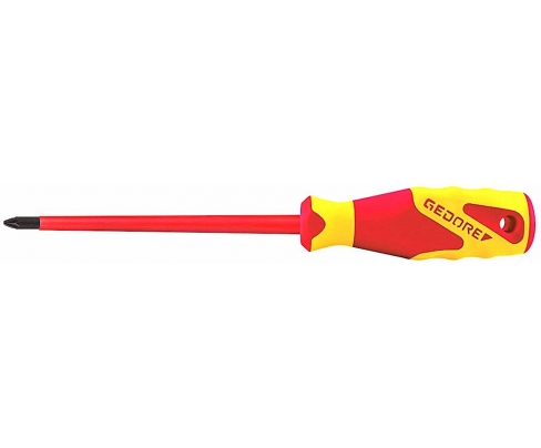 Отвертка крестовая VDE Pozidriv 2160 PZ 1 180 мм Gedore 1612182