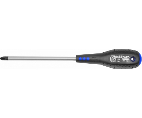 Отвертка крестовая Phillips PH3 x 150 Jonnesway FULL STAR D04P3150