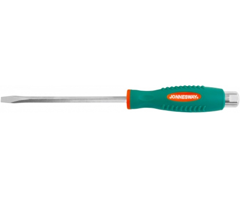 Отвертка шлицевая SL6.5 x 150 ударная с шестигранным жалом Jonnesway D70S6150