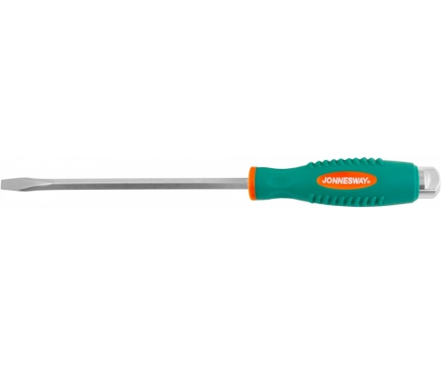 Отвертка шлицевая SL8 x 200 ударная с шестигранным жалом Jonnesway D70S8200