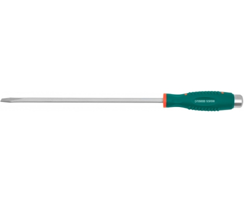 Отвертка шлицевая SL9.5 x 300 ударная с шестигранным жалом Jonnesway D70S9300