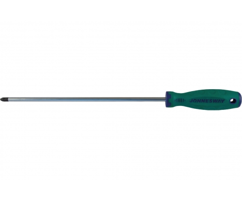 Отвертка крестовая Phillips PH2 x 300 Jonnesway ANTI-SLIP GRIP D71P2300