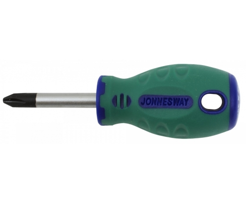 Отвертка крестовая Phillips PH2 x 38 Jonnesway ANTI-SLIP GRIP D71P238