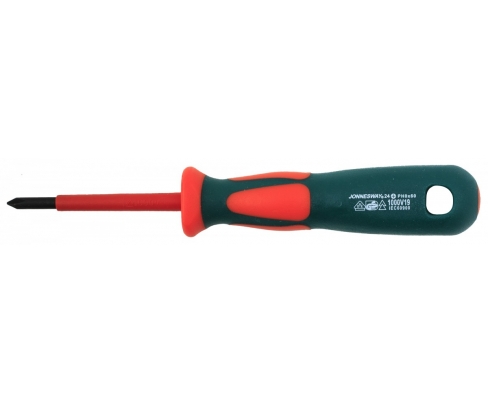 Отвертка крестовая диэлектрическая Phillips PH0х60 VDE Jonnesway DV13P060