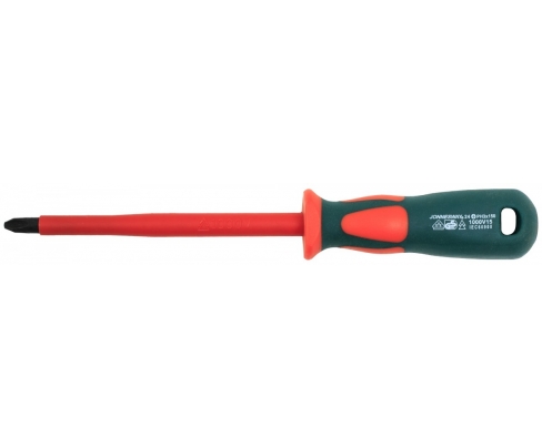 Отвертка крестовая диэлектрическая Phillips PH3х150 VDE Jonnesway DV13P3150