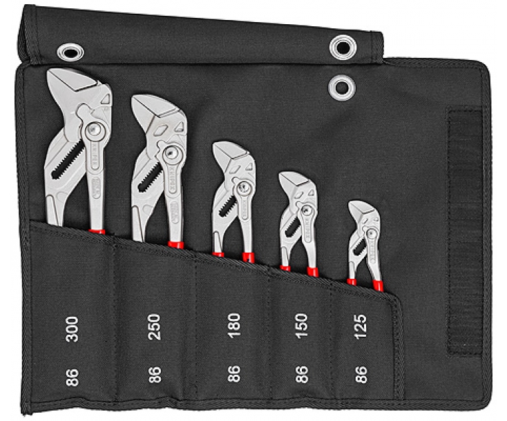 Набор переставных клещей-гаечных ключей Knipex KN-001955S4, 5 предметов