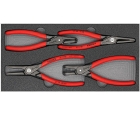Набор щипцов для стопорных колец "SRZ II", 4 предмета во вкладыше из поропласта Knipex KN-002001V09