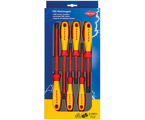 Набор электроизолированных отверток VDE Knipex KN-002012V01
