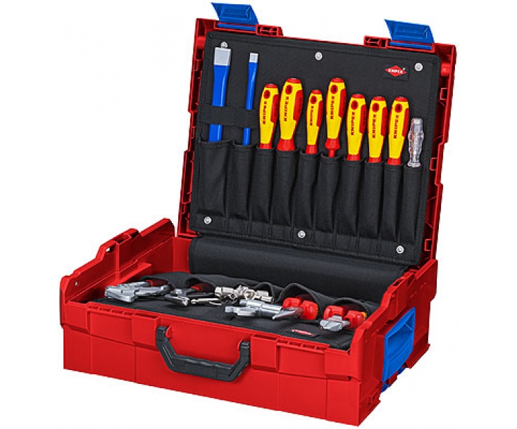 Комплект сантехнических инструментов в кейсе L-BOXX Knipex KN-002119LBS 52 предмета