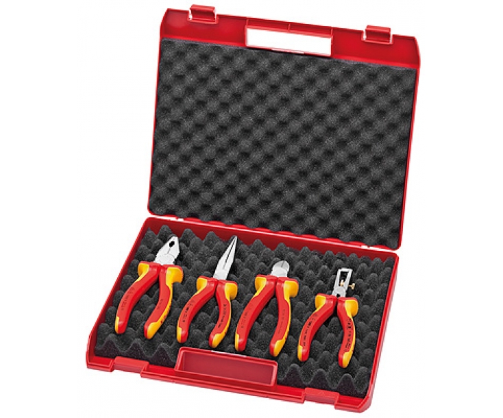 Чемодан с электроизолированными инструментами, 4 предмета Knipex KN-002015