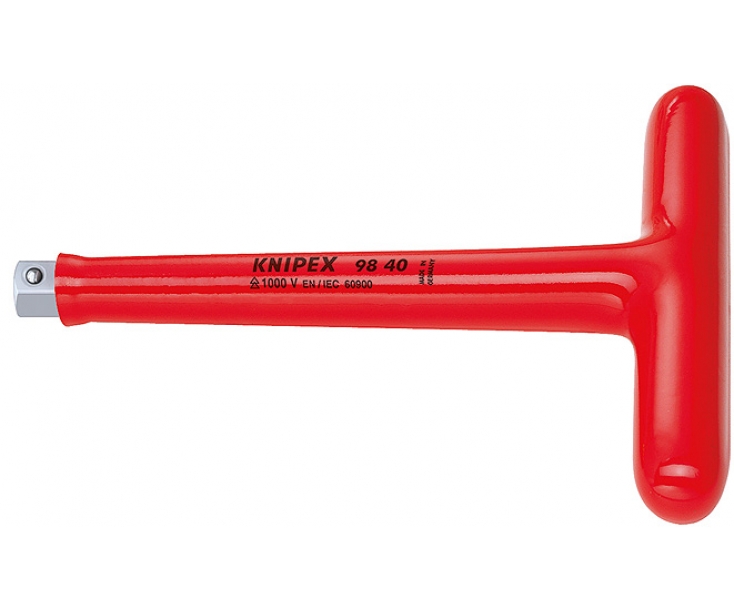 Т-образная ручка VDE с внешним присоединительным квадратом 3/8" Knipex KN-9830