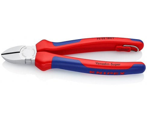 Кусачки боковые со страховочным креплением Knipex KN-7005180T