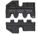 Плашка опрессовочная для неизолированных штекеров 4,8 + 6,3 мм Knipex KN-974905