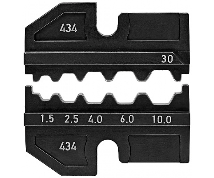 Плашка опрессовочная для плоских неизолированных контактов Knipex KN-974930