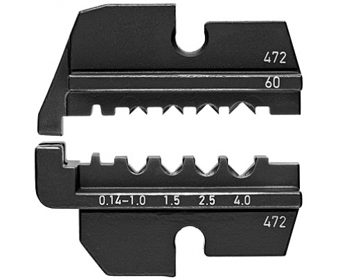 Плашка опрессовочная для точеных контактов (HTS + Harting) Knipex KN-974960