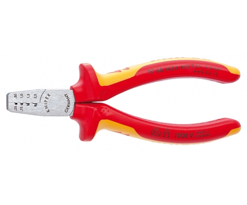 Инструмент для обжима контактных гильз VDE Knipex KN-9768145A