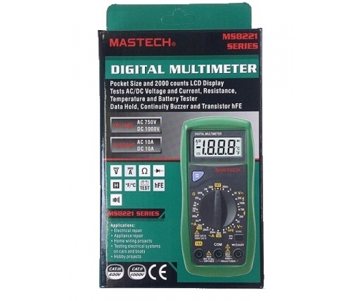 Мультиметр цифровой Mastech MS8221A