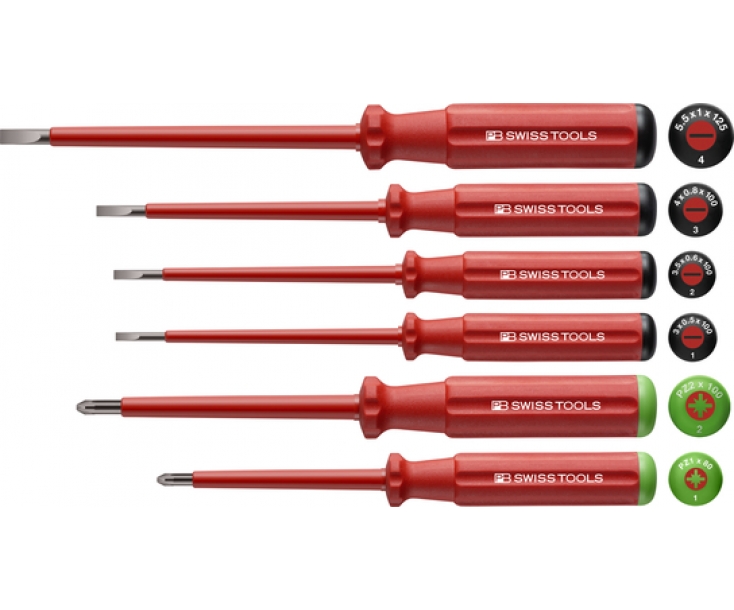 Набор диэлектрических отверток SL PZ PB Swiss Tools PB 5543 6 шт.