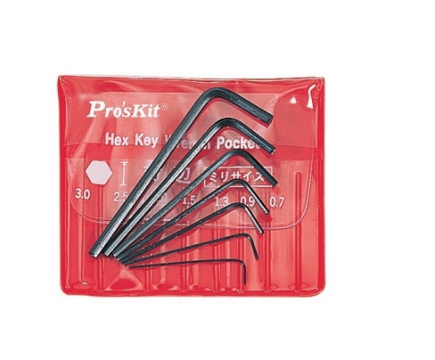 Набор штифтовых ключей HEX ProsKit 8PK-022