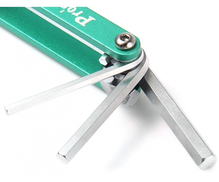Набор штифтовых ключей HEX раскладной ProsKit HW-221M