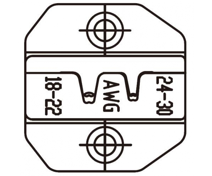 Матрица для плоских неизолированных разъемов РП-П, РП-М и разъемов D-SUB V.35 ProsKit 1PK-3003D36