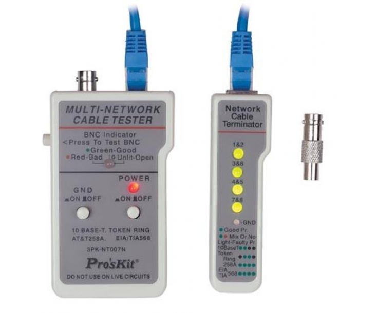 Тестер сетевых кабелей Proskit 3PK-NT007N