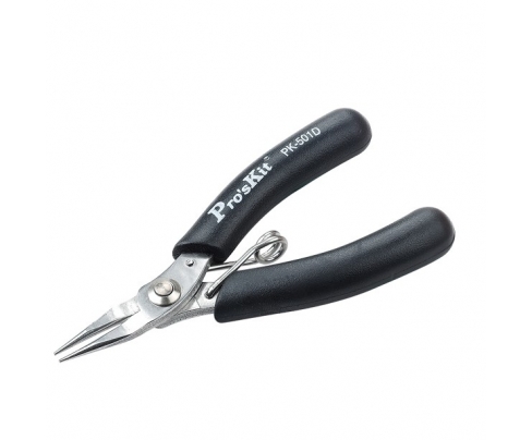 Микрокруглогубцы нерж. прециз. антистатик ProsKit 1PK-501D