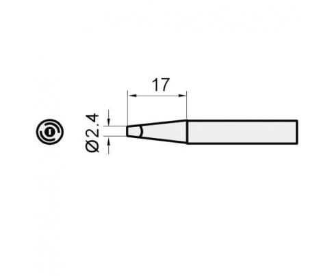 Жало для паяльника ProsKit 5SI-216N-2.4D