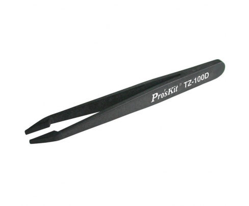 Пинцет прямой плоский антистатически ProsKit TZ-100D